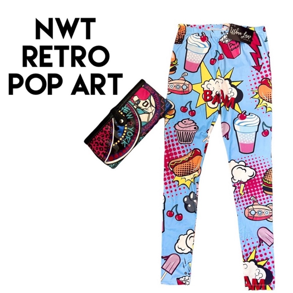 NWT Retro Pop Art Leggings